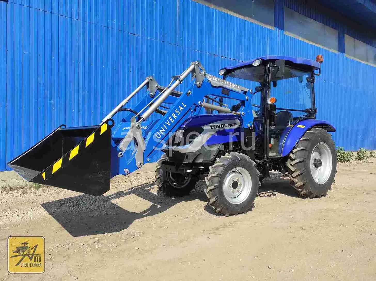 Минитрактор Lovol TE-404 с кабиной Погрузчик Большая земля